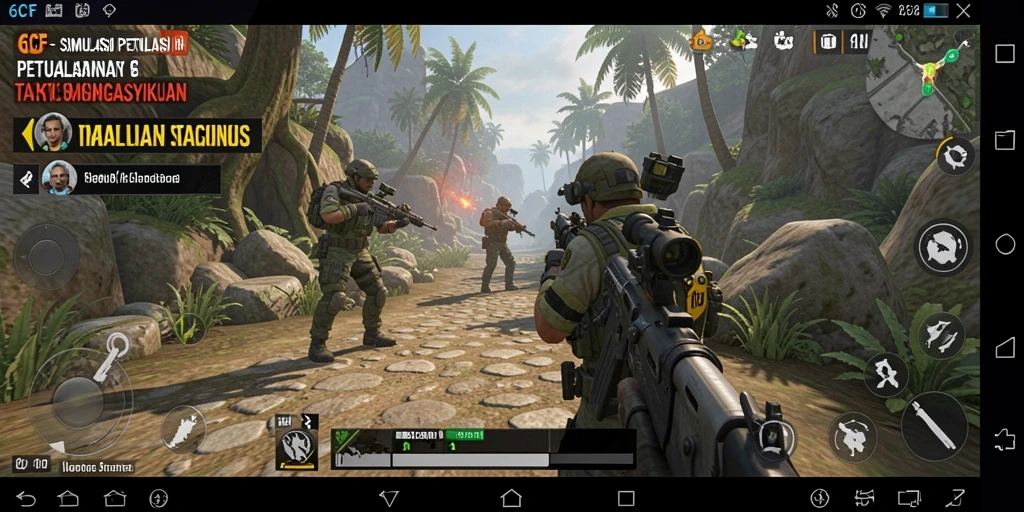 Tangkapan layar gameplay 6CF yang menampilkan aksi seru dalam simulasi.