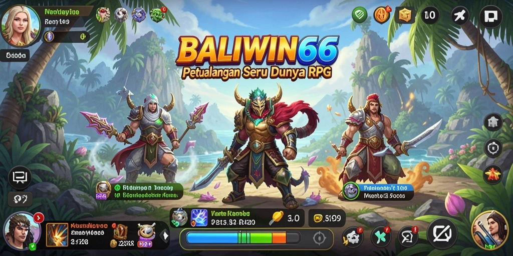 Tampilan gameplay mendebarkan dari BALIWIN66 dengan aksi RPG yang seru.
