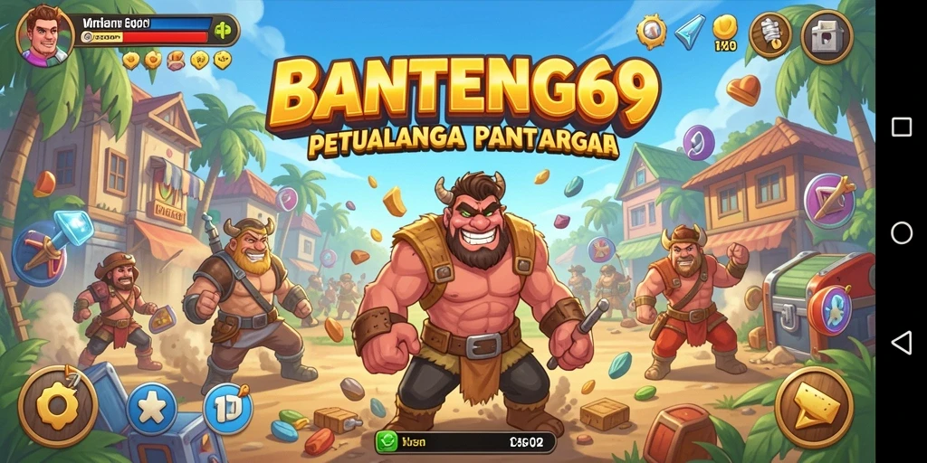 Screenshot yang menunjukkan gameplay seru BANTENG69.