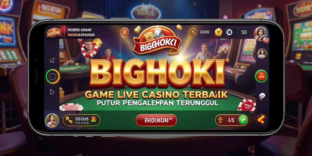 Tampilan menarik gameplay Live Casino dengan dealer profesional.