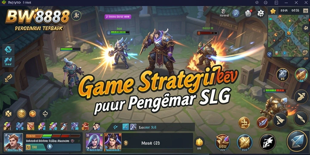 Screenshot gameplay BW888 menunjukkan aksi strategis yang intens.