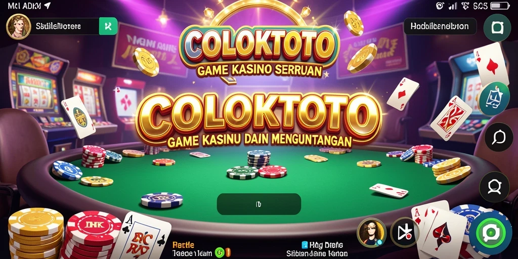 Tampilan menarik dari gameplay seru COLOKTOTO di kasino.