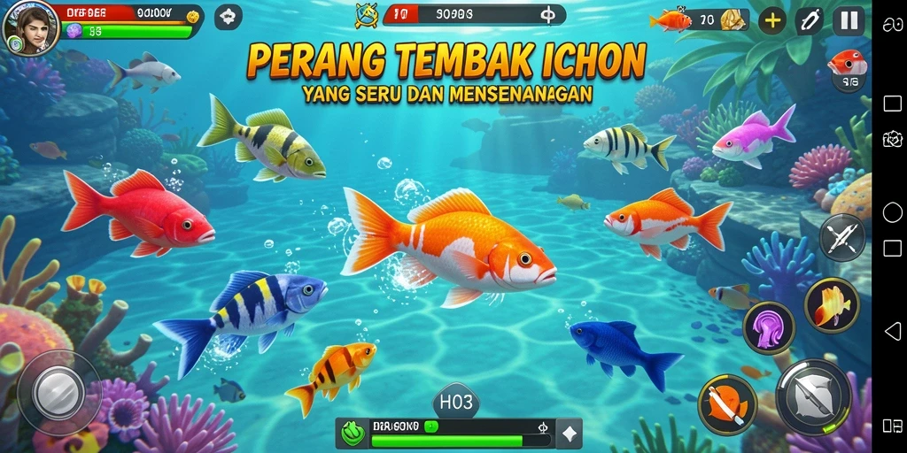 Tangkapan ikan yang menakjubkan dalam permainan H03.