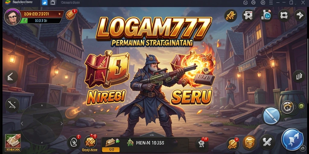 Screenshot dari gameplay LOGAM777 yang menunjukkan aksi strategi mendebarkan.