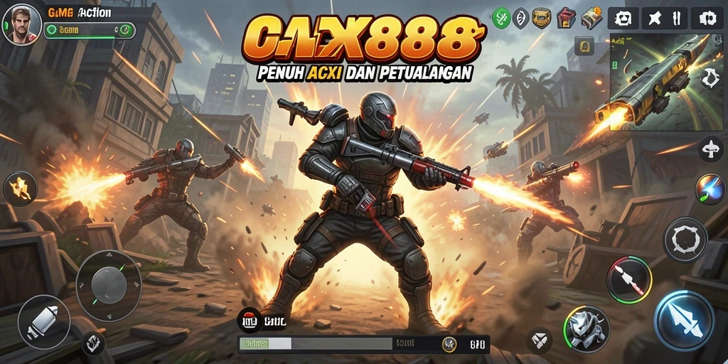 Tampilan mendebarkan dari gameplay OLX888 dengan aksi cepat dan karakter beragam.