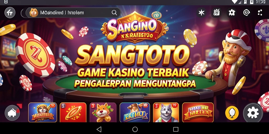 Tampilan menarik dari gameplay seru SANGTOTO di kasino.