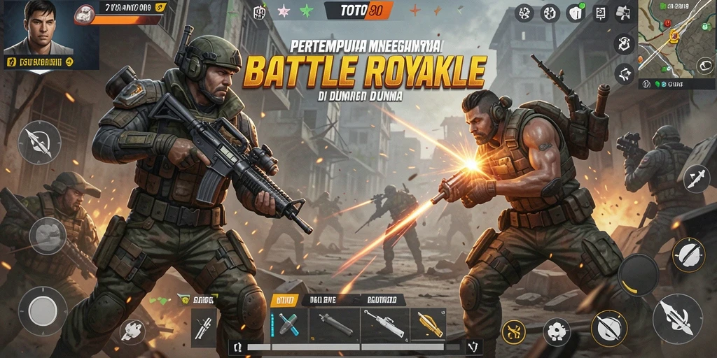 Gameplay mendebarkan di TOTO80 dengan pertempuran Battle Royale yang seru.