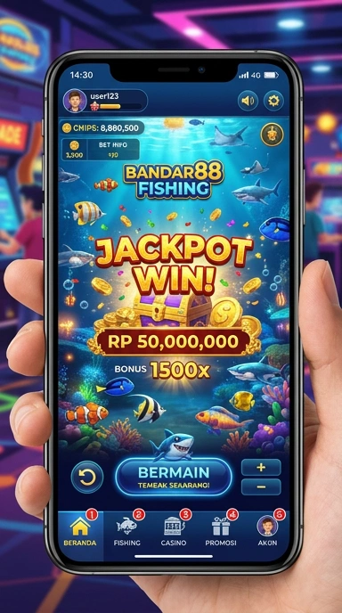 Antarmuka pencarian aplikasi di bandar88 yang intuitif.